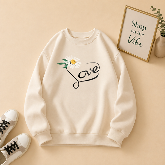 SUNFLOWER LOVE CREAM SWEATSHIRT