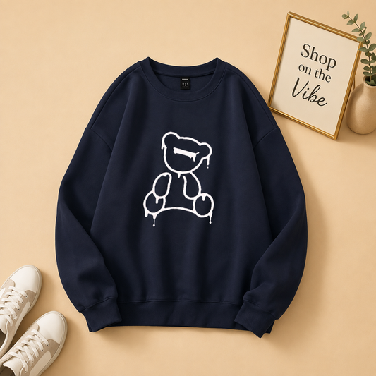 NEW BEAR NAVY BLUE SWEATSHIRT