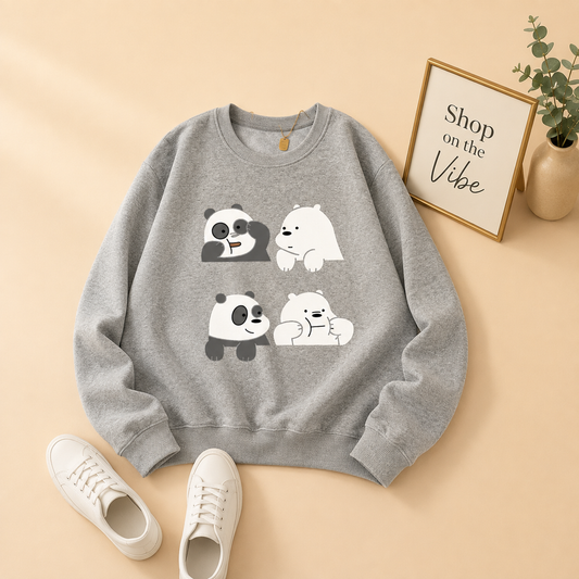 4 BEAR GREY SWEATSHIRT