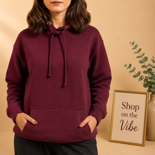 PLAIN BURGUNDY HOOD