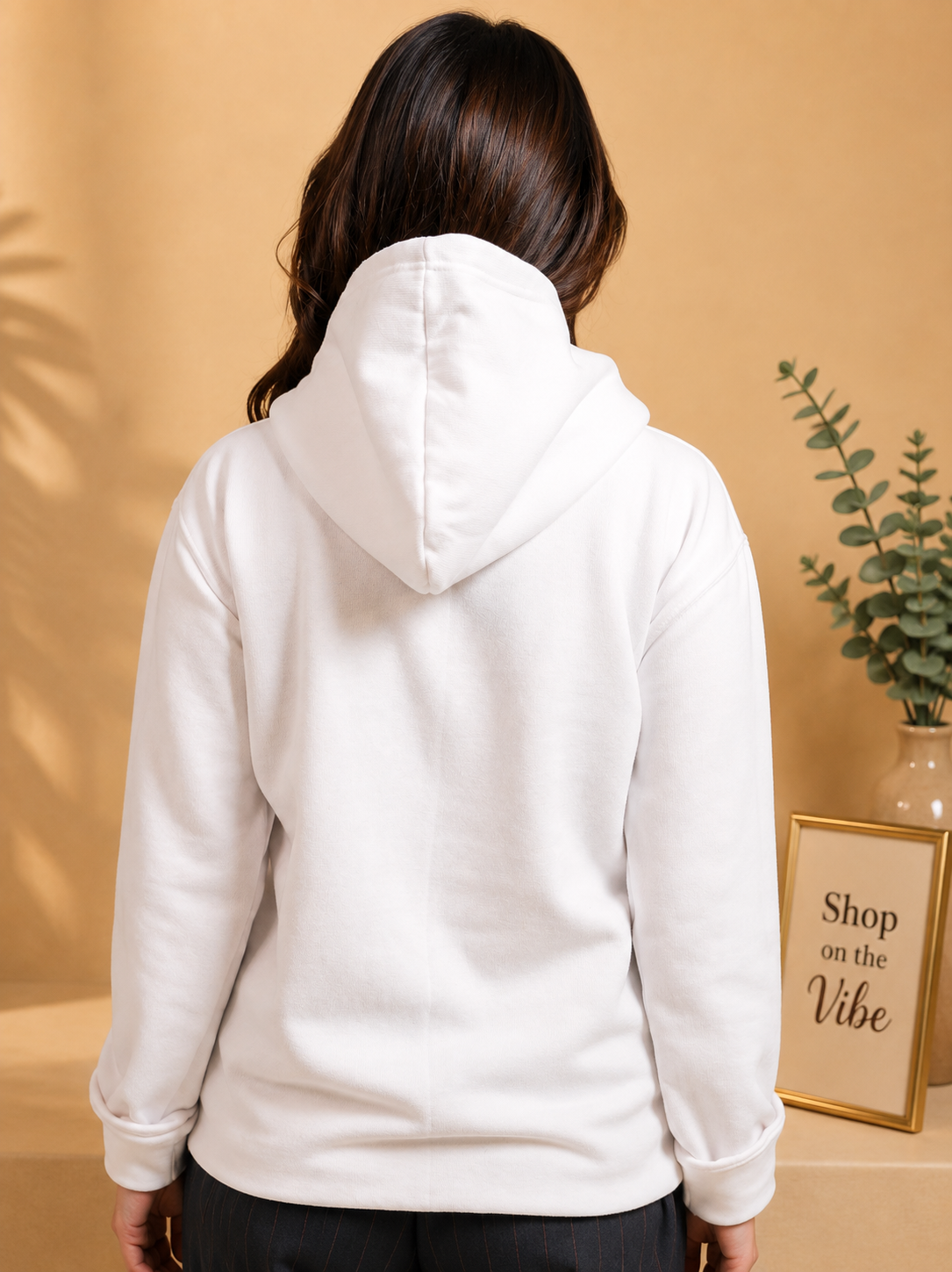 PLAIN WHITE HOODIE