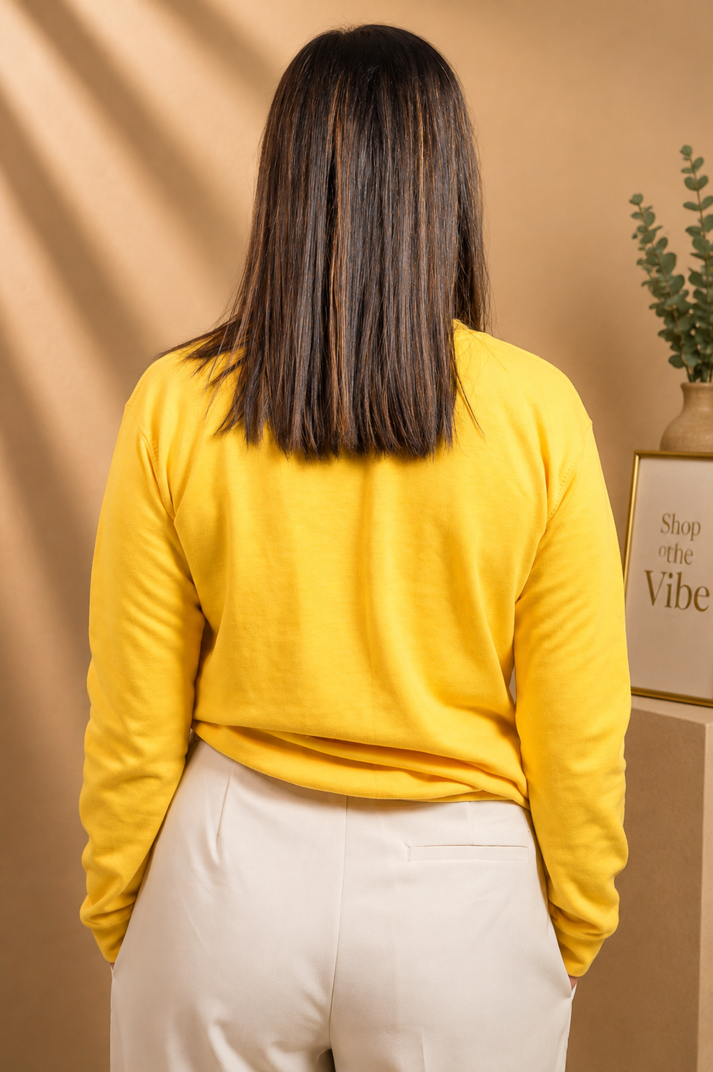 Basic Yellow Sweatshirt // Women