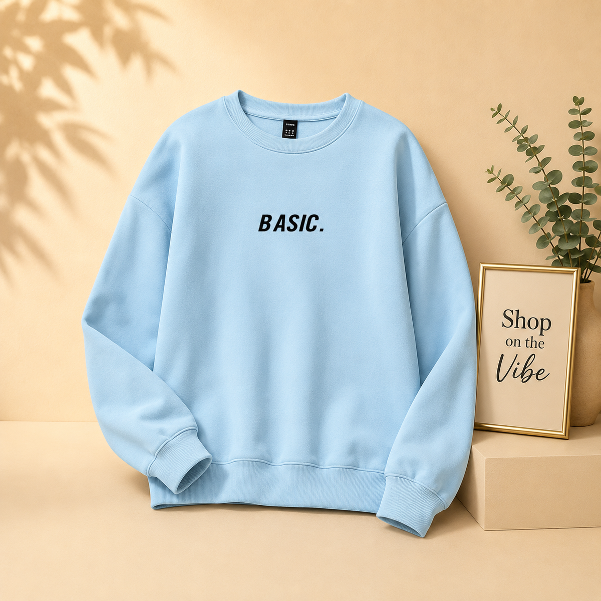 BASIC PRINT SWEATSHIRT