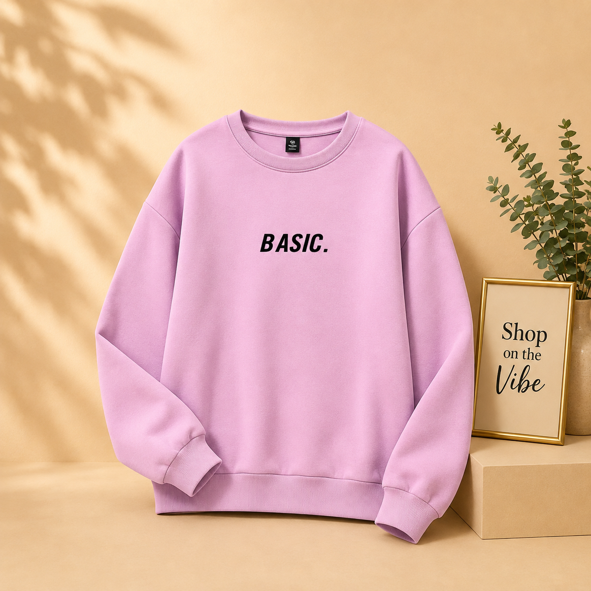 BASIC PRINT SWEATSHIRT