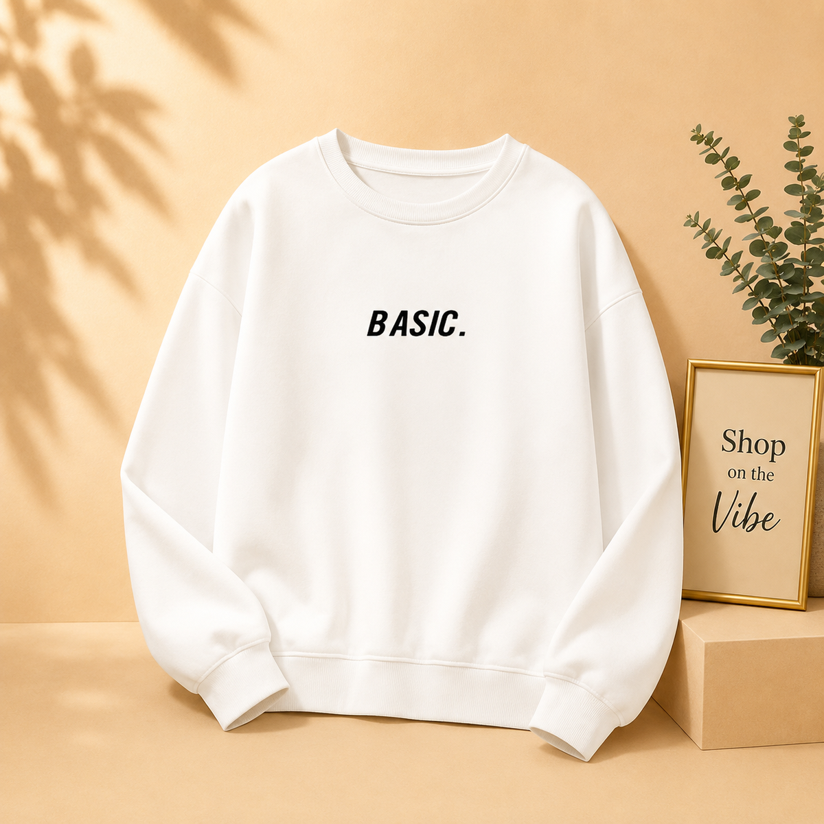 BASIC PRINT SWEATSHIRT