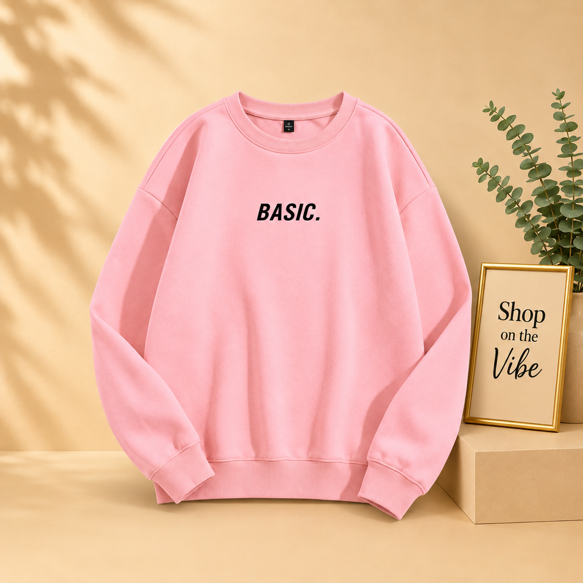 BASIC PRINT SWEATSHIRT