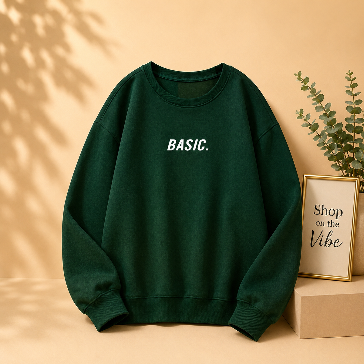 BASIC PRINT SWEATSHIRT