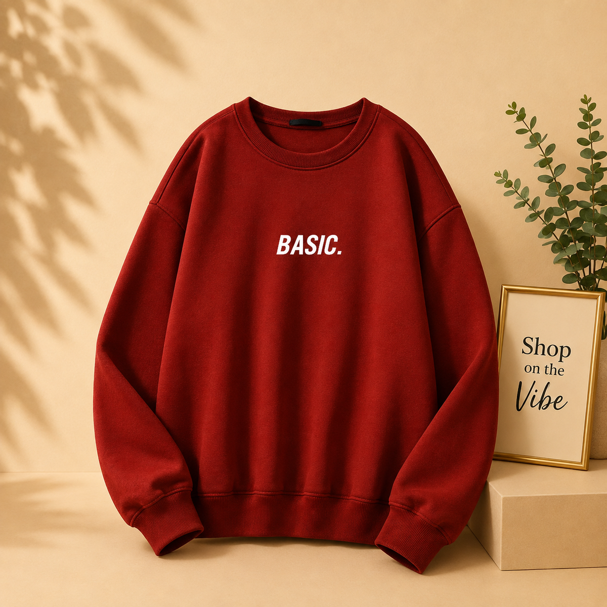 BASIC PRINT SWEATSHIRT