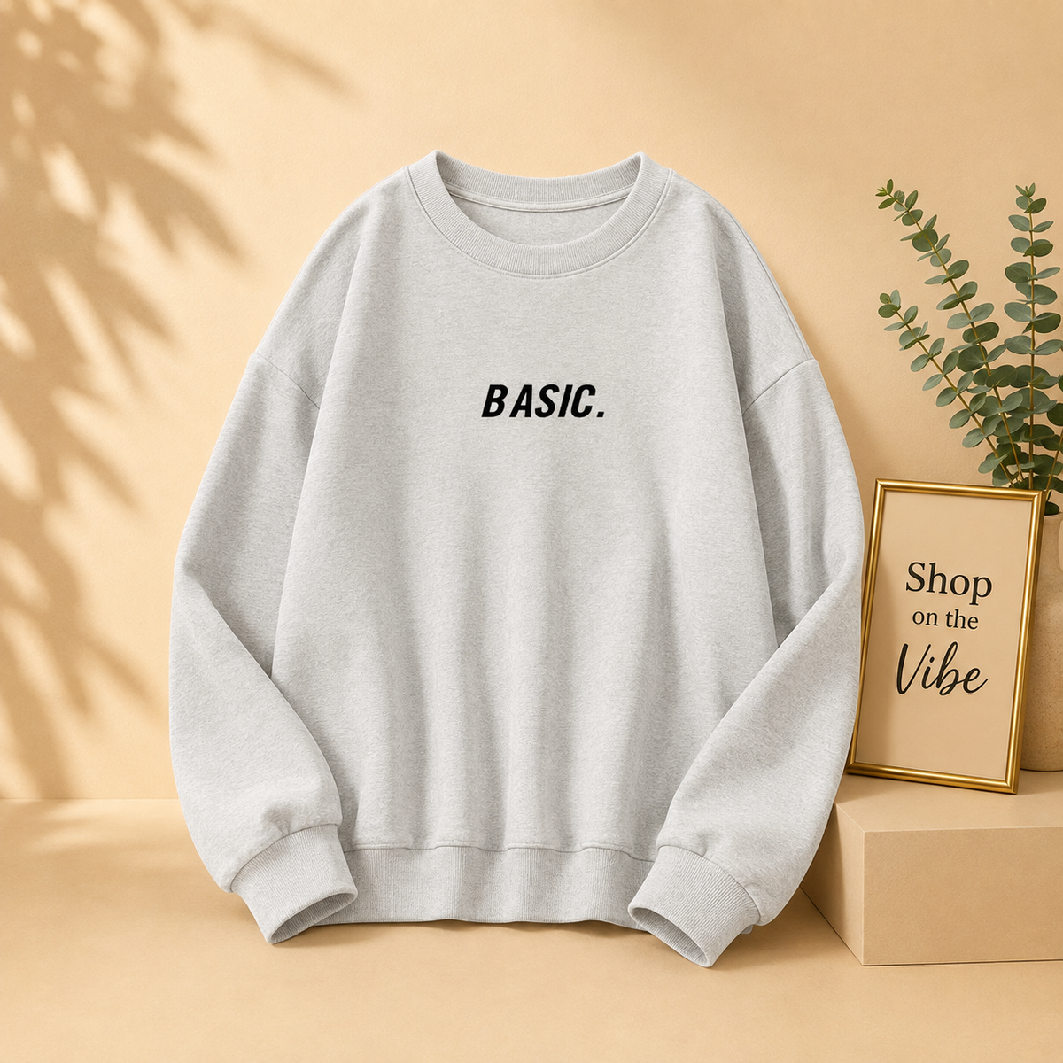 BASIC PRINT SWEATSHIRT
