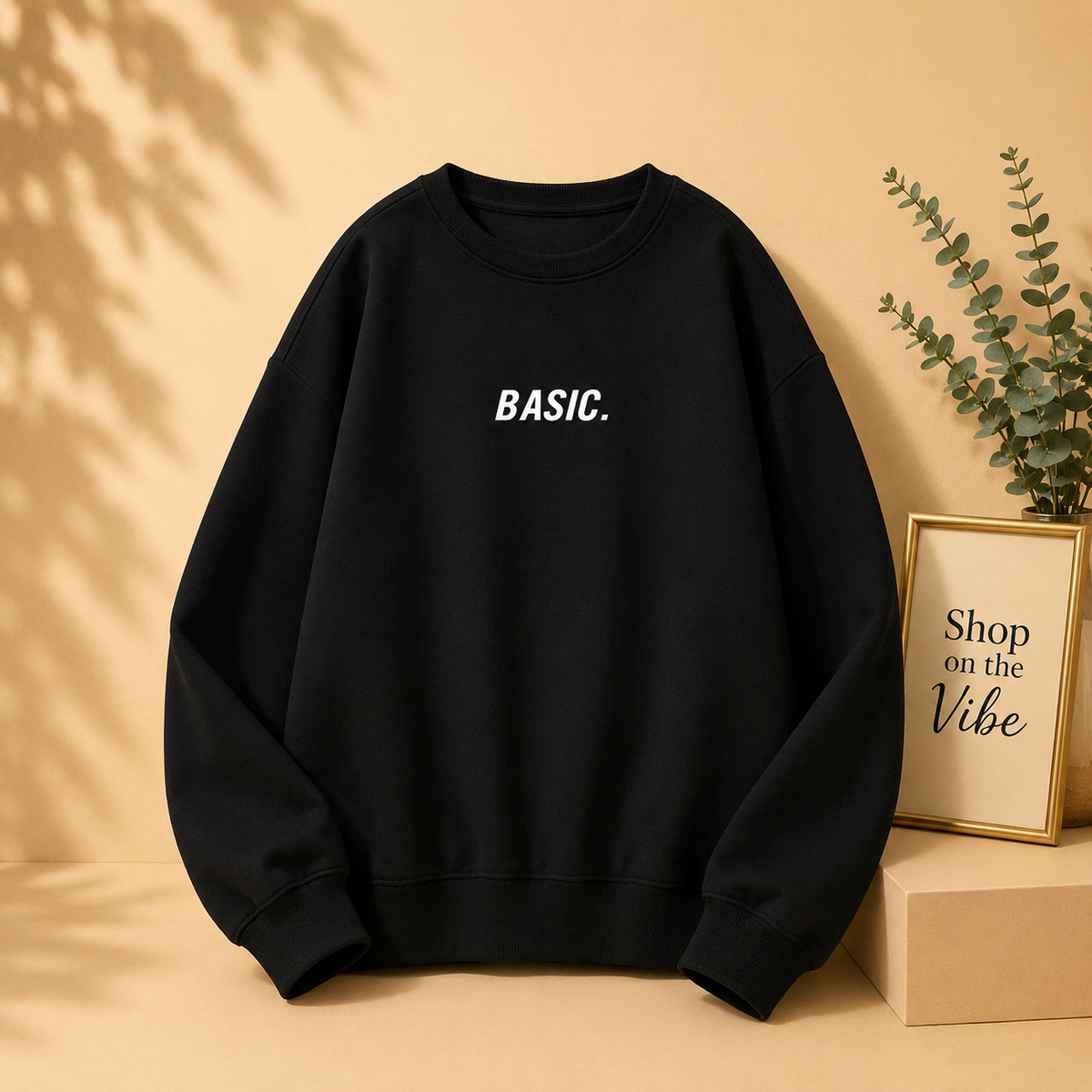 BASIC PRINT SWEATSHIRT