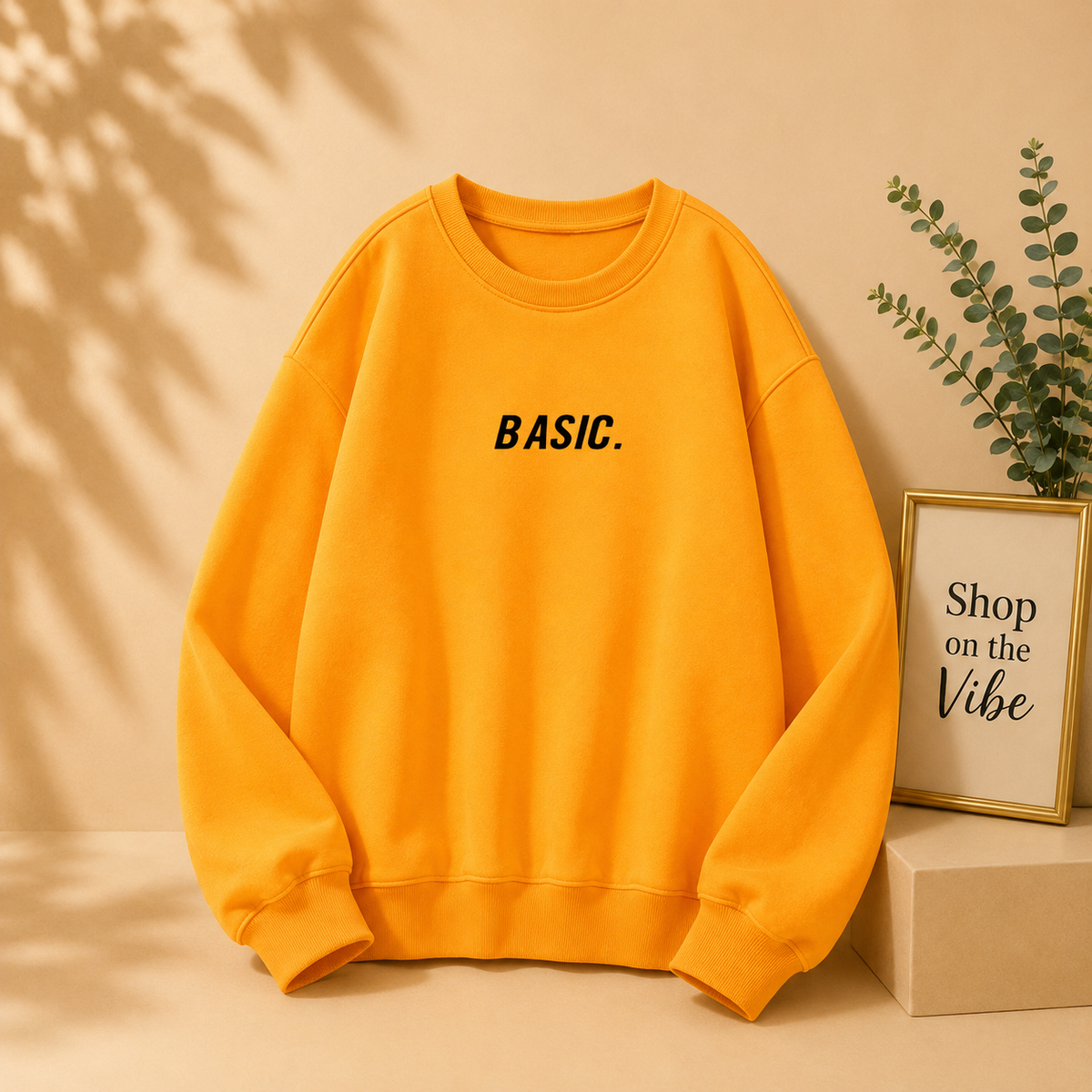 BASIC PRINT SWEATSHIRT