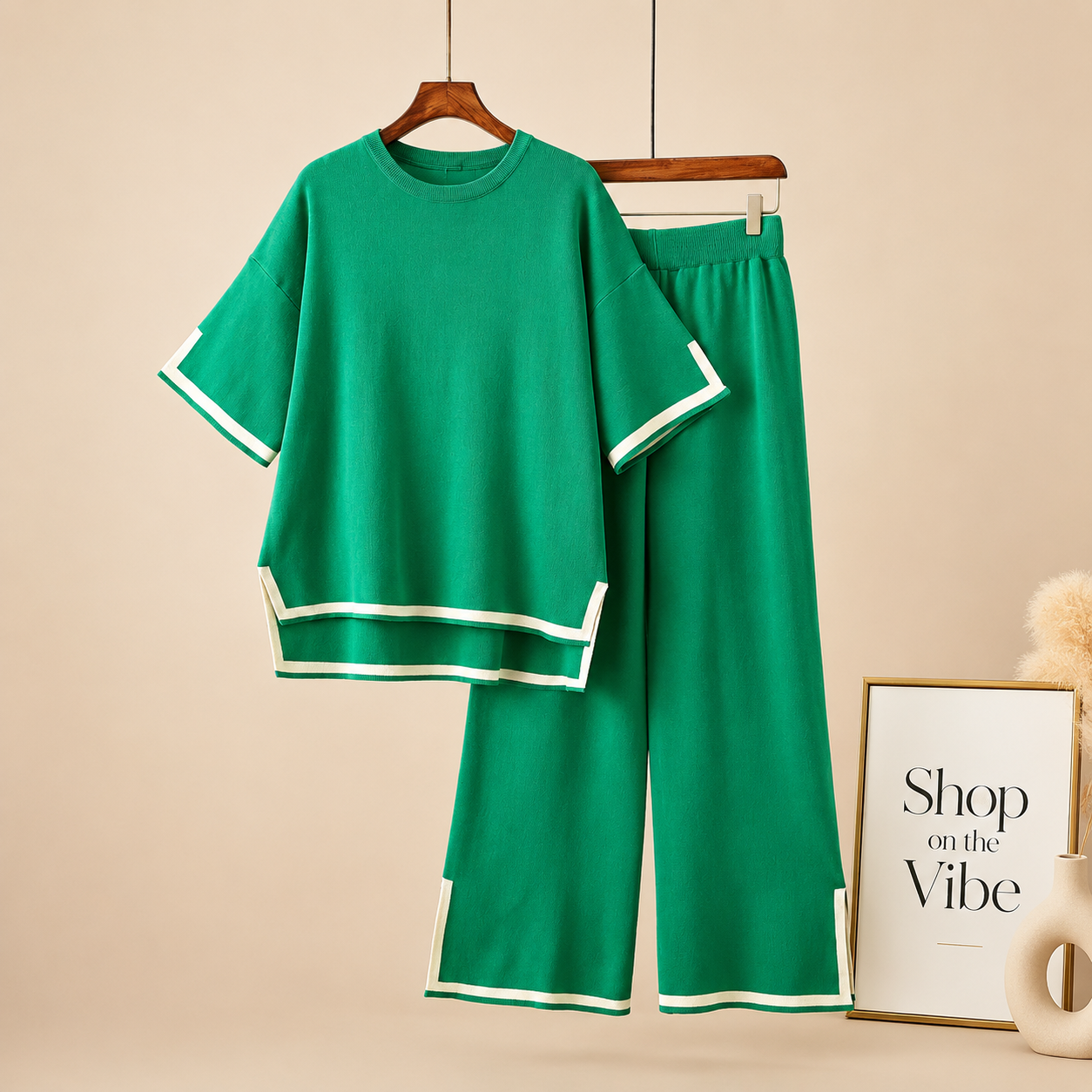 GREEN SUMMER LINING DRESS