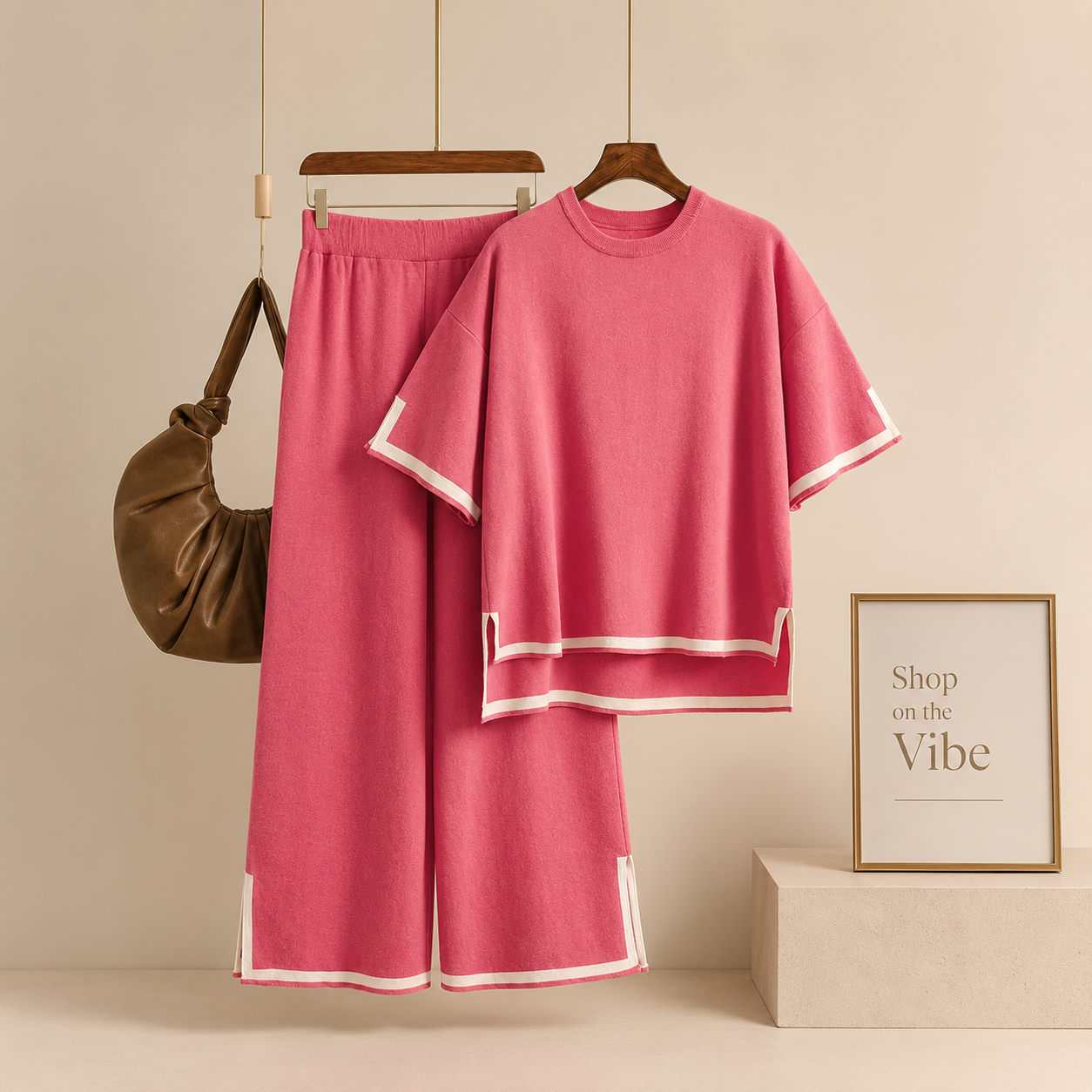 PINK SUMMER LINING DRESS
