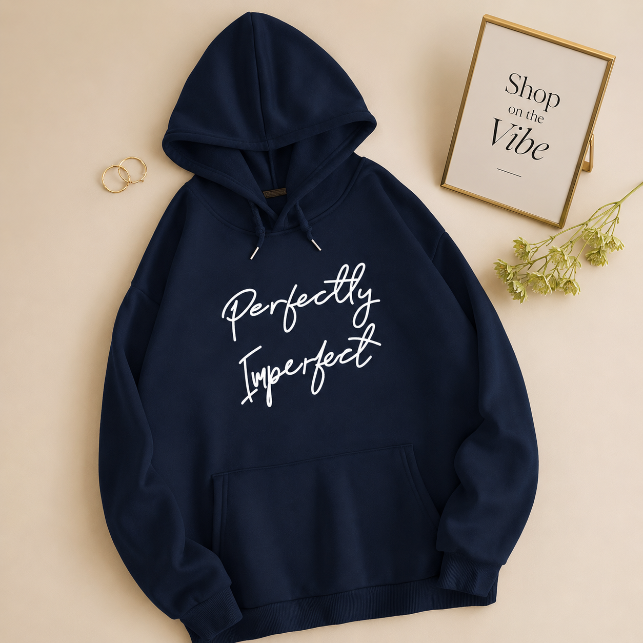NAVY BLUE HOOD PERFECTLY IMPERFECT