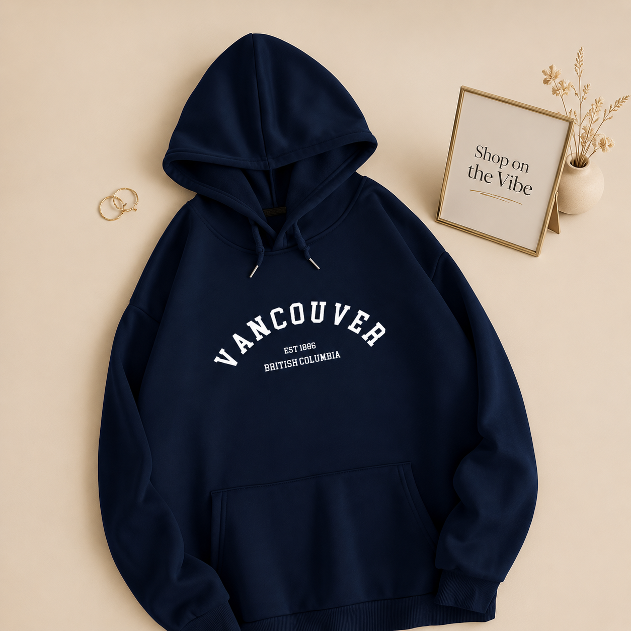 NAVY BLUE HOOD VANCOUVER