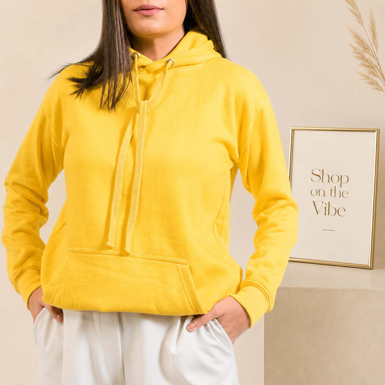 Basic Yellow Hoodie // Women