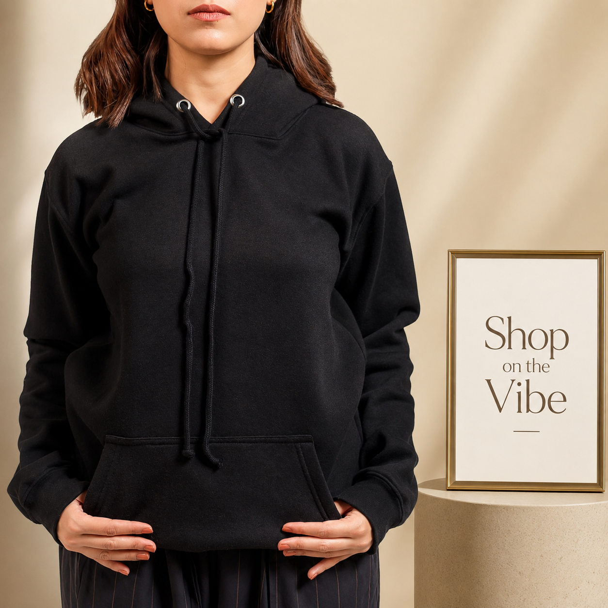 Basic Black Hoodie // Women
