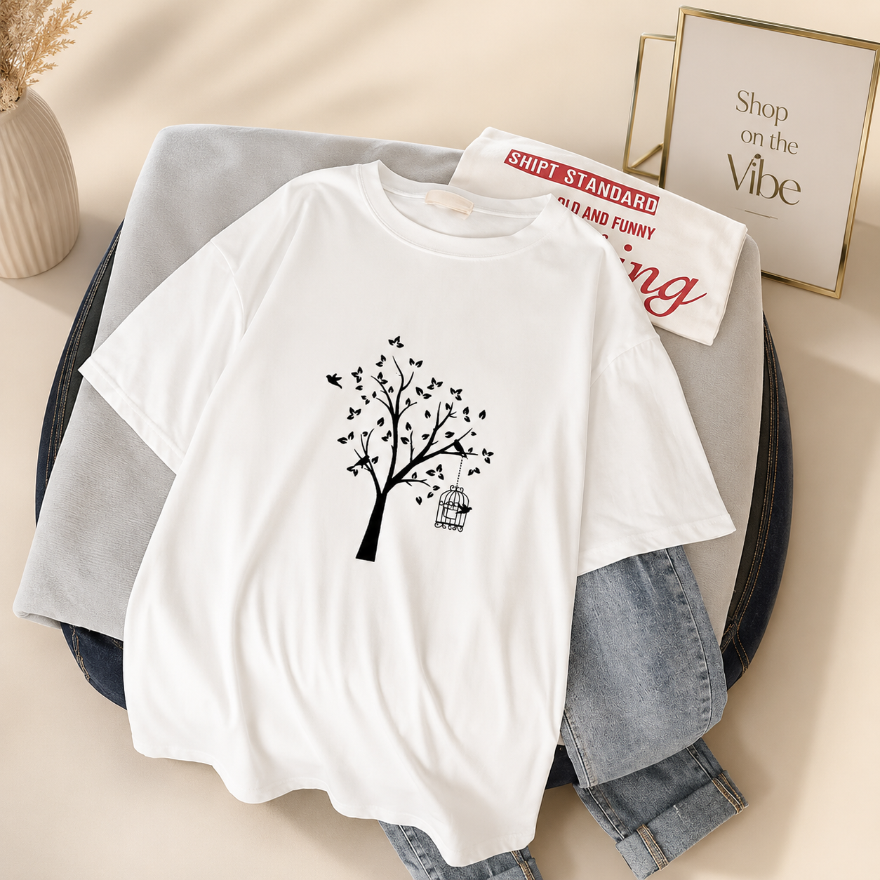 WHITE TEE NEW TREE
