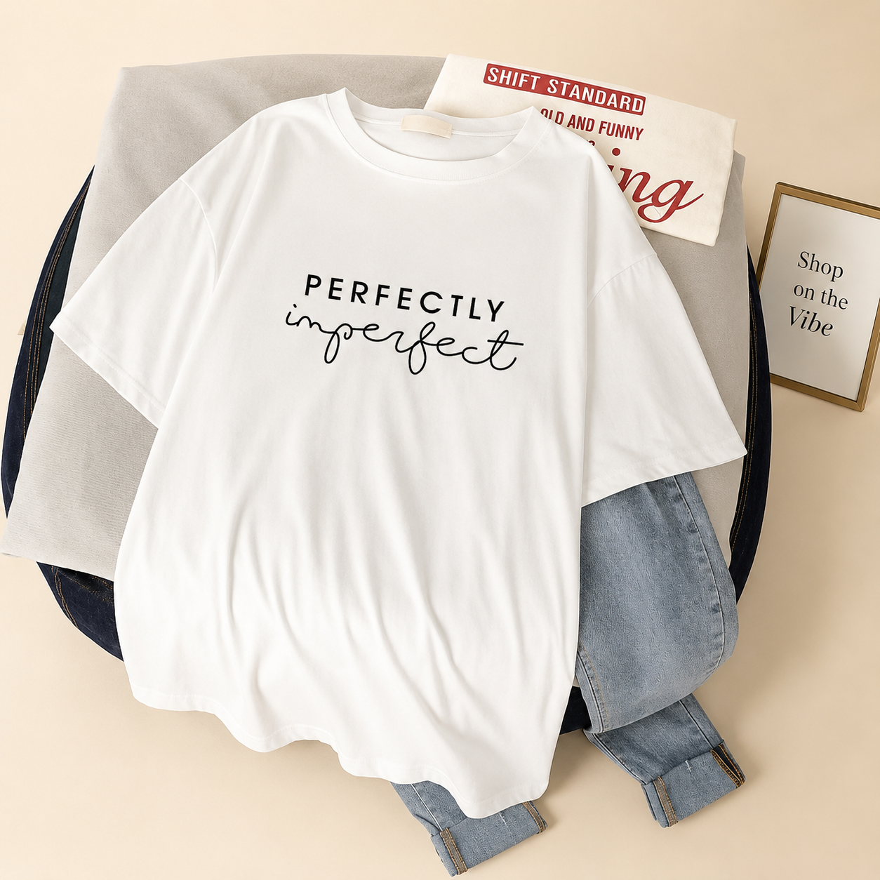 WHITE TEE PERFECTLY IMPERFECT