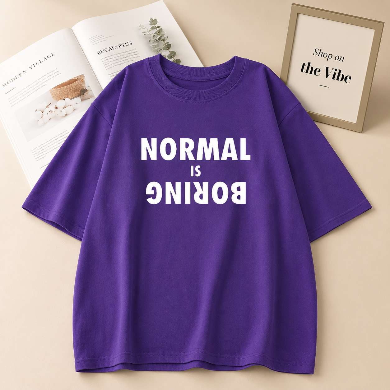 PURPLE TEE NORMAL IS BORING