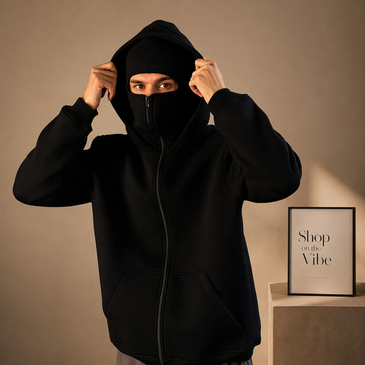 BLACK NINJA HOODIE
