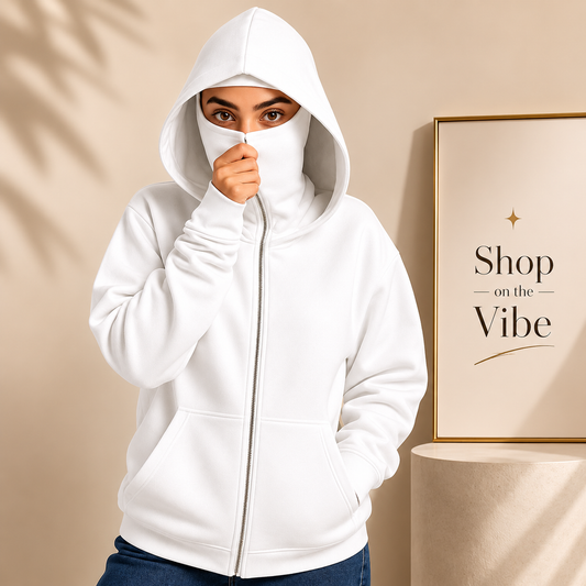 WHITE NINJA HOODIE-WOMEN