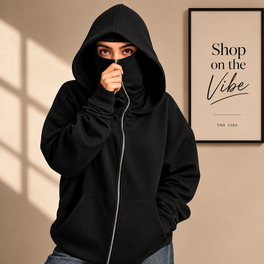 BLACK NINJA HOODIE-WOMEN