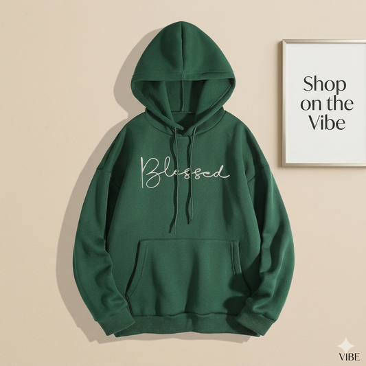 BOTTLE GREEN HOOD BLESSED