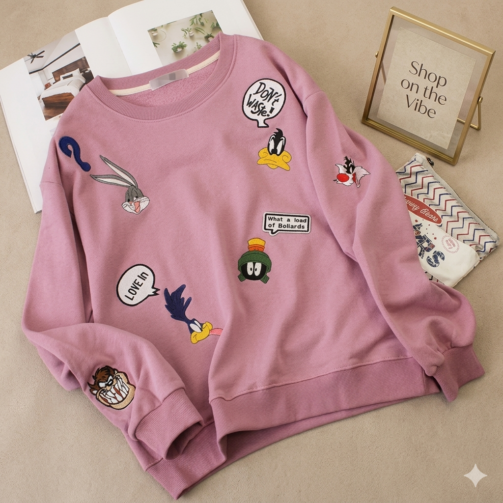 LONEY TONES ALLOVER SWEATSHIRT