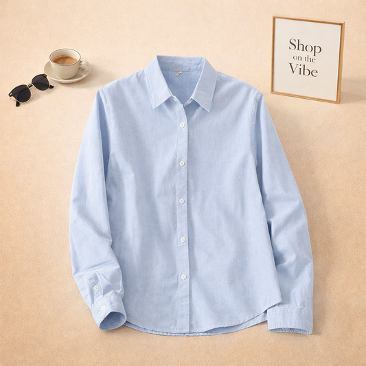 ICE BLUE BUTTON DOWN SHIRT