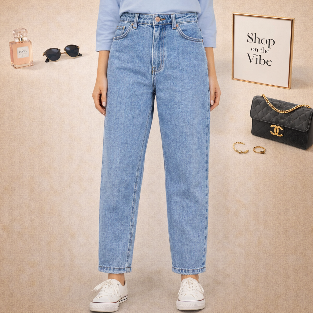 ICE BLUE MOM FIT