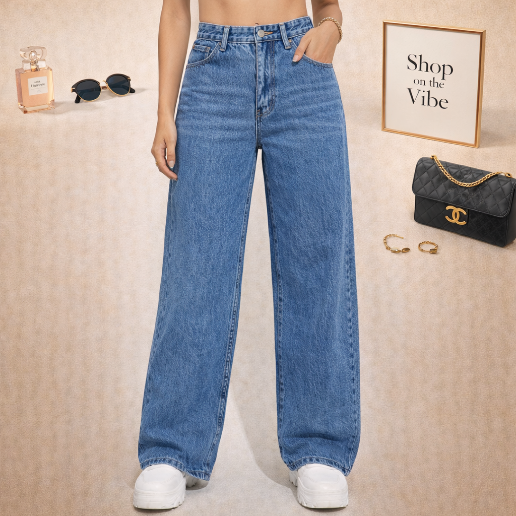 ACID WASH WIDE LEG