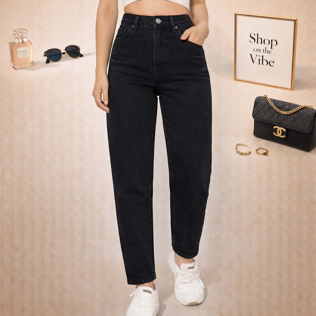 BLACK MOM FIT