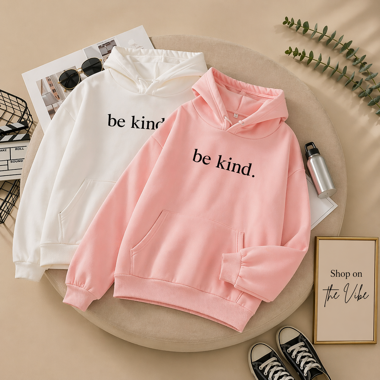 BE KIND WRITTEN HOODIE