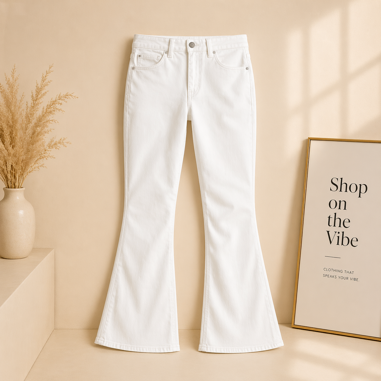 White Wide Leg