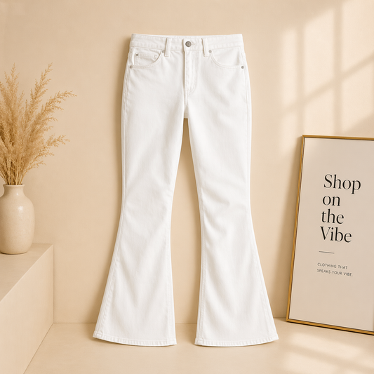 White Wide Leg