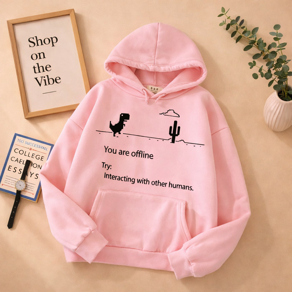 PINK HOODIE OFFLINE