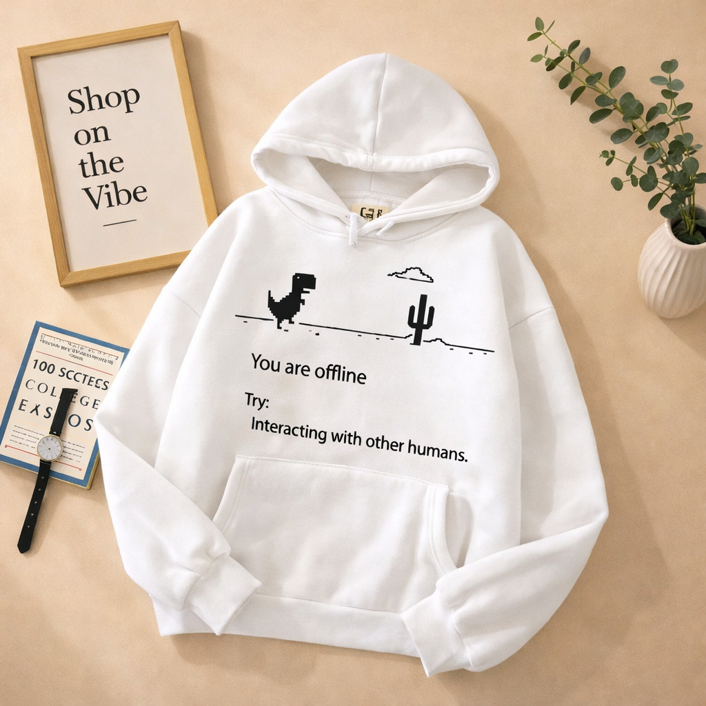WHITE HOODIE OFFLINE