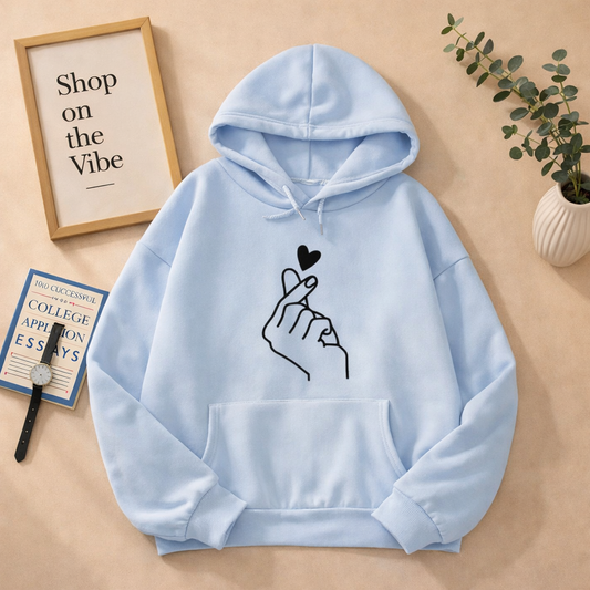 SKY BLUE HOODIE LOVE CHARM