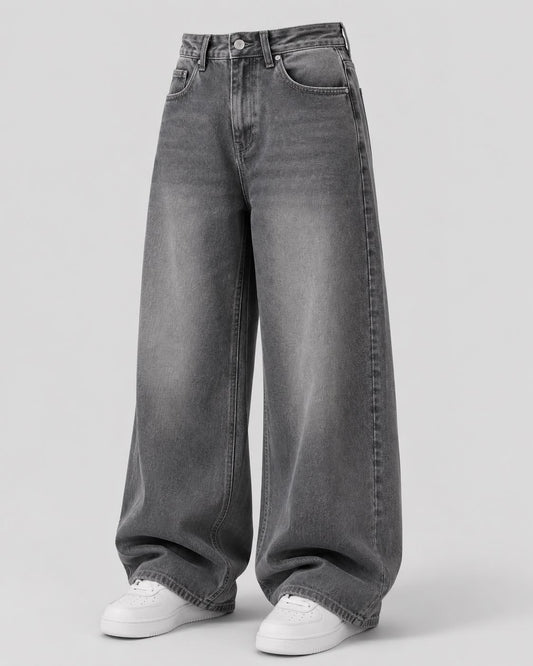 VINTAGE GREYISH FADED JEANS