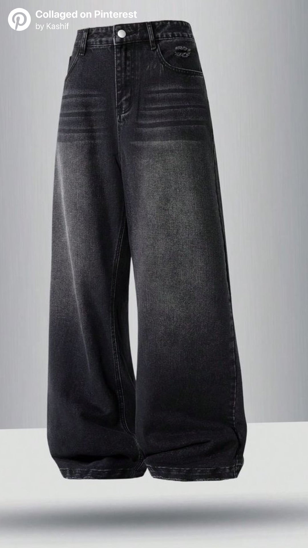 VINTAGE BLACK FADED JEANS