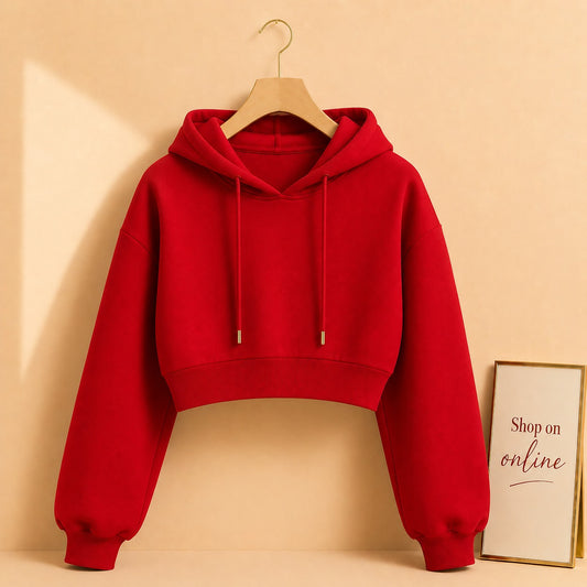 RED CROP HOOD