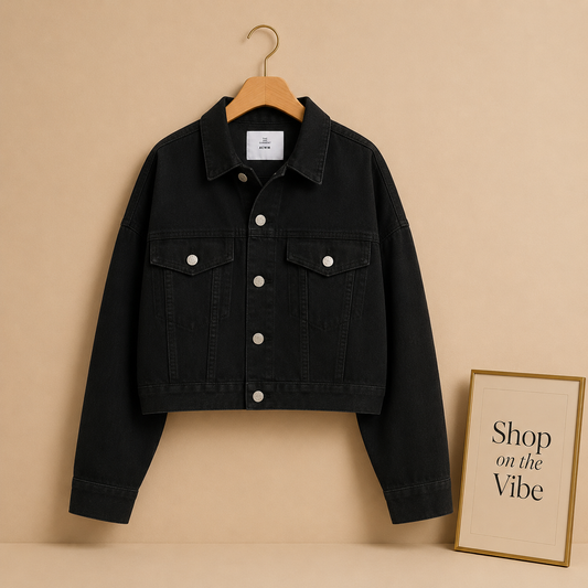 BLACK DENIM JACKET
